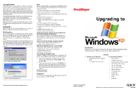 Windows XP Upgrade pamphlet