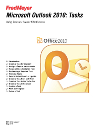 Microsoft Outlook 2010: Tasks